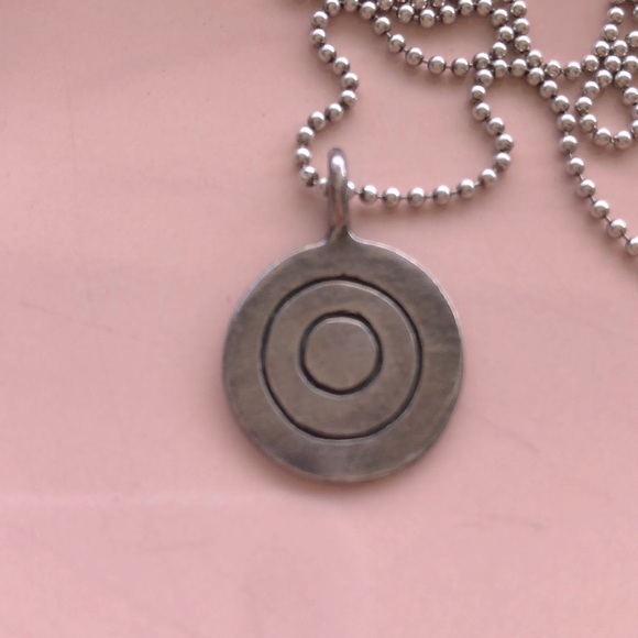 Andrea Scher “Superhero” Pendant and 18” Ball Chain in Sterling - Picture 1 of 6